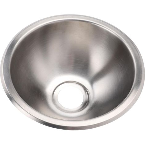 Round Stainless Steel Kitchen Sink for Camper Vans, Utility Sink for Ships and Yachts (1/5)