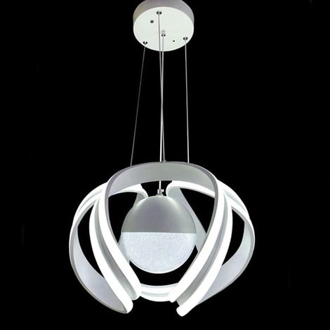 TrAdE Shop Traesio - Lampadario A Led 78 W Con Sfera Con Brillantini Glitter Tecnologia Cct Switch B21-3c - (1/5)