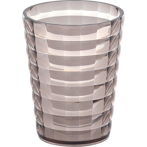 Gedy glady porta spazzolini, resina termoplastica, Moka, 8,5 X 8,5 X 11 (1/2)
