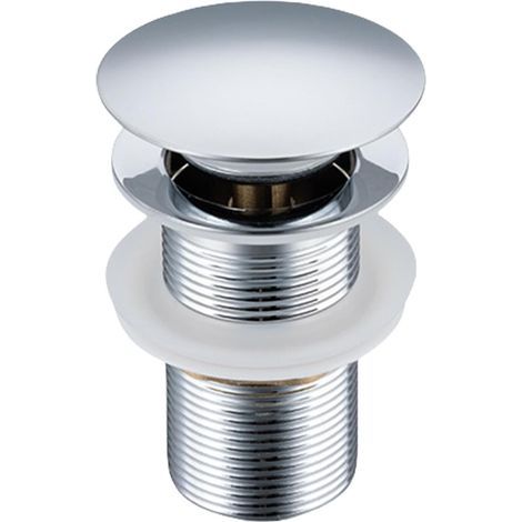 Insert de vanne de vidange d'évier pour lavabo - Accessoires de vidange d'évier - Vanne de vidange à bouchon extractible avec filtre à cheveux, insert de vanne de vidange d'évier pour accessoires de v (1/4)