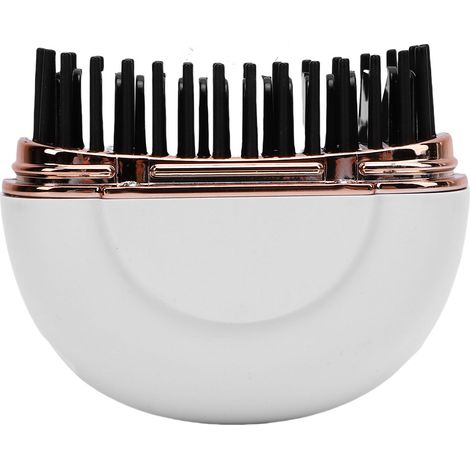 Brosse lissante sans fil à chauffage rapide rechargeable, lisseur/boucleur pour tous types de cheveux, blanc (1/5)