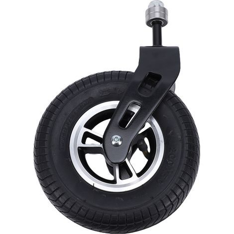 Roulette de 8 pouces 36PSI, support en fer, moyeu en alliage d'aluminium, caoutchouc gonflable universel pour chariot à main électrique (1/5)