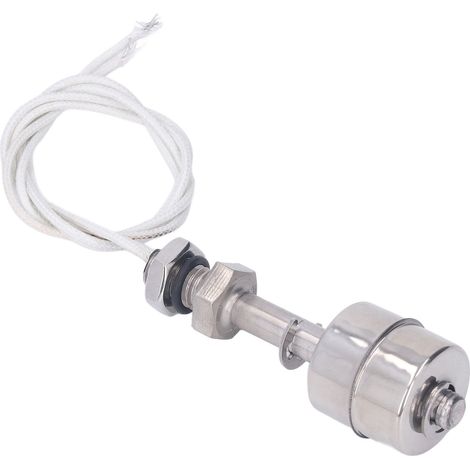 Schwimmerschalter für Flüssigkeitsstände, 10 mm Hub, Edelstahl, Wasser/Öl, 0–220-V-Sensor, 65 mm Länge (1/5)