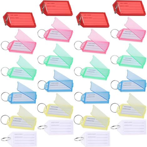 étiquettes robustes et transparents 50 porte étiquettes en