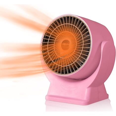 Chauffage D'appoint Economique Silencieux, Radiateur Electrique Soufflant Mobile, Mini Radiateur Soufflant Portatif, Chauffage Soufflant 800w, Petit Chauffage D'appoint Avec Thermostat Bureau (1/5)