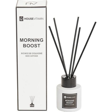 Diffuseur de Parfum à Bâtonnets en Verre Senteur Linge Frais Morning Boost 50 ml - PANGIVO (1/5)