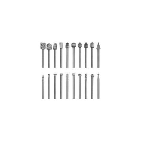 Fraises Diamantées HSS 20pcs Fraises Rotatives 3mm pour Polissage, Meulage et Gravure Métal et Verre (1/5)