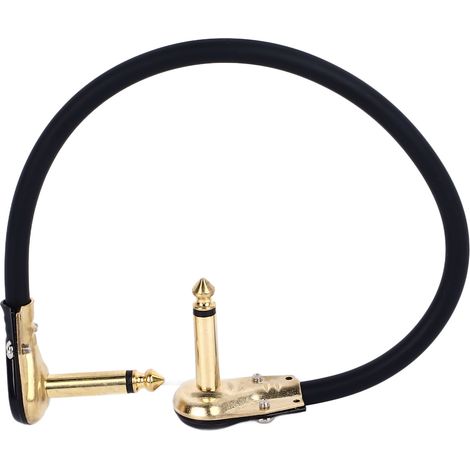 Câble plat pour pédale d'effet guitare, câble simple pour pédale d'effet guitare électrique, câble de connexion simple pour pédale d'effet guitare électrique, câble plat doré pour pédale d'effet, 30 c (1/5)