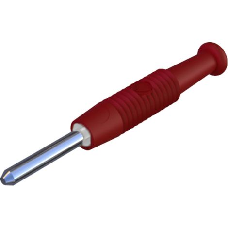 Hirschmann Test & Measurement MST 3 Miniatur-Bananenstecker Stecker, gerade Stift-Ø: 2 mm Rot 1 St.