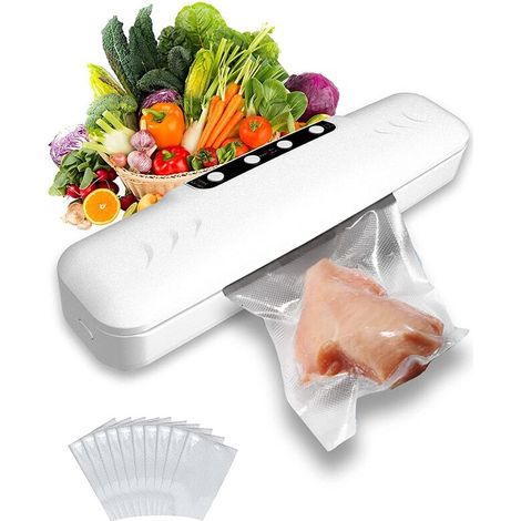 Machine d'emballage sous vide compacte pour la conservation des aliments, secs et frais, prise européenne B (1/5)