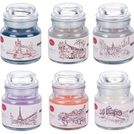 CITY CANDELA GIARA GRANDE 6 COLORI ASSORTITI  500 GR (1/5)