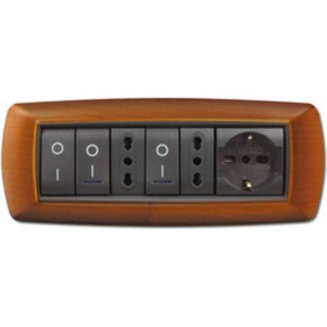 PLACCA LIFE LIVING PLAST LEGNO CHIARO 7P