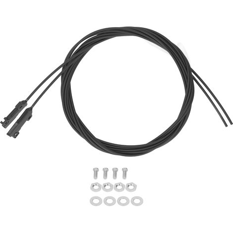 Capteur à Fiber optique, 2 pièces, Type traversant, sonde réfléchissante Diffuse, ligne d'axes optiques, largeur 10mm (1/5)