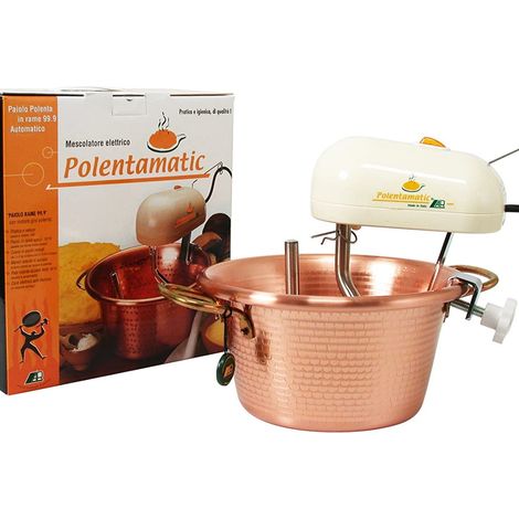 LAR Chaudron Électrique en Cuivre Polentamatic 30 cm