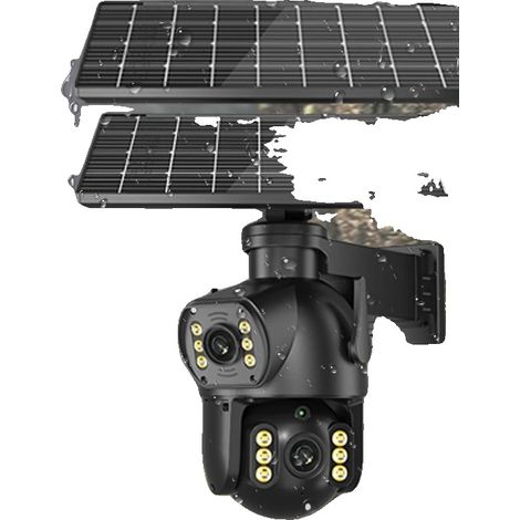 Telecamera PTZ, doppia lente da 8 MP, connettività 4G, scheda da 64 GB da 8 MP (1/5)