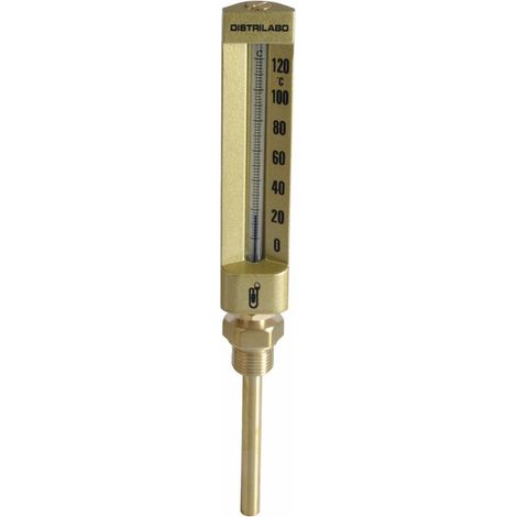 Termometro industriale diritto 0/120°C