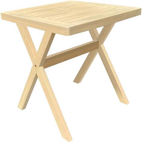 Tavolo da giardino xenia a 2 posti in eucalipto 70x70cm - Hespéride
