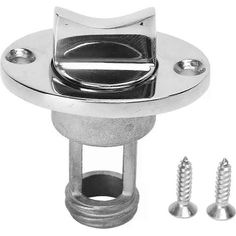 Bouchon de vidange marin 1 po en acier inoxydable, type à vis, vanne de vidange pour bateau avec joint torique pour accessoires de remplacement (1/5)