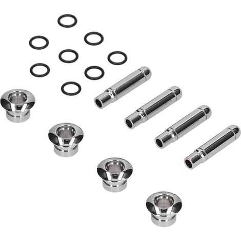 8 Garnitures de goupille de verrouillage de portière ABS Chrome pour Chevrolet TRAX, Cruze, Malibu - Kit de remplacement de 8 pièces avec couvercles (1/5)