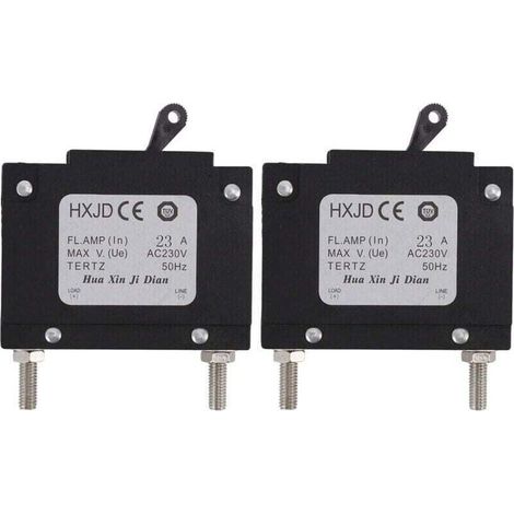 Disjoncteur de Générateur de 2 Pièces, Disjoncteur Professionnel de Générateurs D\'essence de Sécurité avec le Commutateur pour des Générateurs D\'essence 23A 230V (1/4)