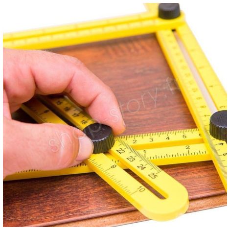 Règle pliable de mesure multi-angles – Précision sur bois, brique, carrelage – Longueur 60 cm – Mécanisme verrouillable pour angles variés – Shop-Story (1/5)