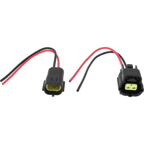 ECSiNG 1 Paire de Connecteurs pour Capteur de Température du Liquide de Refroidissement Moteur 2 Broches Compatible avec Toyota (1/5)