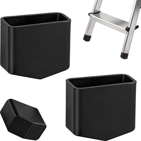 Patins Escabeau Embouts Caoutchouc 20x40mm Antidérapants pour Échelle, Pieds Meubles Échelles à Chevrons Échelles Télescopiques– Noir 2 Pièces (1/5)