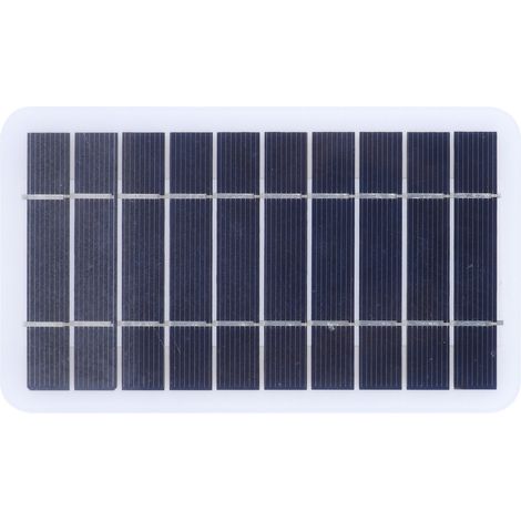 Panneau solaire en silicium polycristallin 2W 5V, chargeur de batterie solaire extérieur pour téléphone portable (1/5)