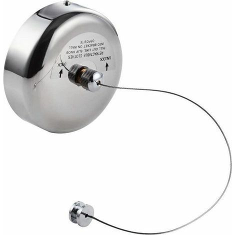 Tendedero telescópico de acero inoxidable, tendedero retráctil de cromo pulido, tendedero ajustable de 2,8 m, para uso interior y exterior en balcones. (1/5)