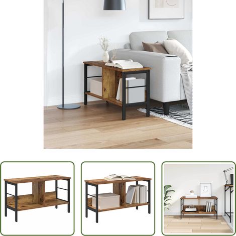 Étagère industrielle - Étagère Bois Ancien 82 x 32 x 47 cm Bois d'ingénierie (1/5)