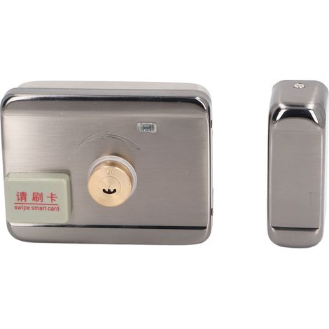 Serrure de porte électronique à pêne dormant, antivol avec carte d'identité, système de contrôle d'accès en acier inoxydable pour le bureau, l'école et la maison.