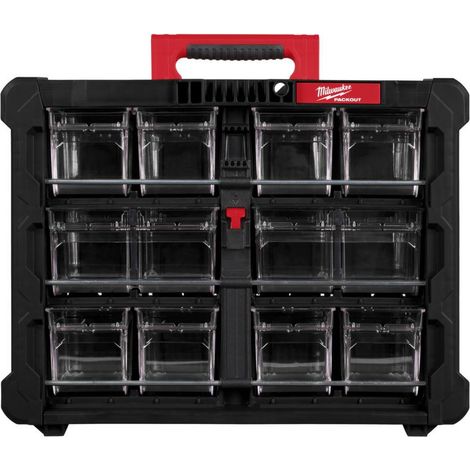 MILWAUKEE PACKOUT ORGANIZER DUŻY Z WYJMOWANYMI POJEMNIKAMI