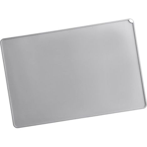 Tapis de cuisson en silicone pour pâtisserie, tapis de comptoir de cuisine, tapis de barbecue, tapis de cuisson alimentaire pour pâte à pain et macarons-S-gray