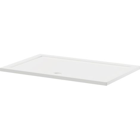 Wholesale Domestic Pearlstone 1400mm x 900mm x 40mm Rectangular Shower Tray (1/4)