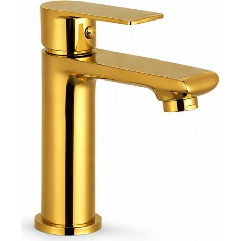 Miscelatore Rubinetto Colore Oro Casa Bagno Lavabo Monocomando Moderno 94012