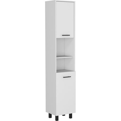 Dispensa da cucina Hobart in melamina con 2 ante e 5 ripiani (1/4)