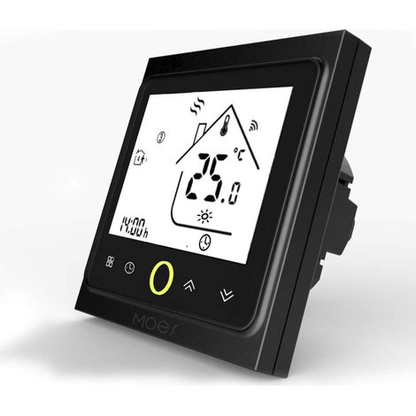 Contrôleur de température de Thermostat Intelligent Commande à Distance pour Le Chauffage de chaudière à gaz, programmable 5 + 1 + 1 (1/5)