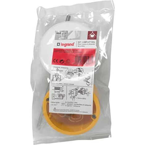 Scatola da incasso Batibox per cartongesso + presa per lampada - 67mm LEGRAND (1/2)