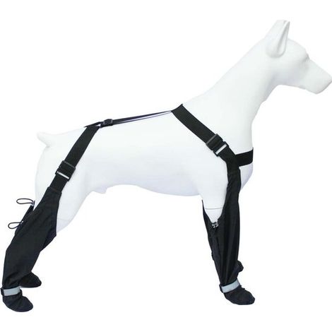 Chaussures pour chien - Bottes pour chien - Bandes réfléchissantes - Fermeture Velcro ajustable - Semelle renforcée - Taille XL - Polyester (1/5)