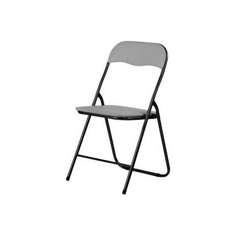 6 x SEDIA PIEGHEVOLE POLO NERO/GRIGIOCHIARO