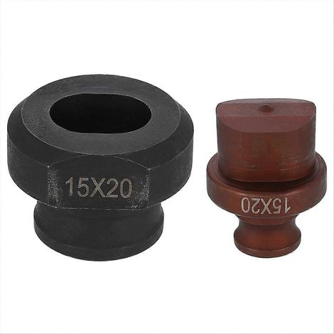 Matrice de poinçonnage hydraulique ovale 15 x 20 mm en acier 40Cr, kit de poinçonnage électrique pour machine à poinçonner électrique -20 JP-20 (1/5)