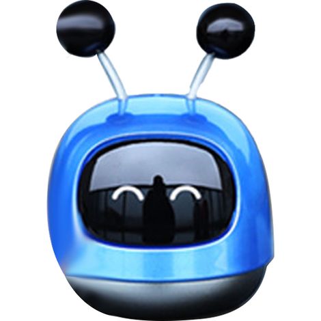 Diffuseur de parfum voiture Robot Créatif Style Ventilation Parfum Ornement Solide Parfum Longue Durée Accessoire Intérieur Bleu (1/5)