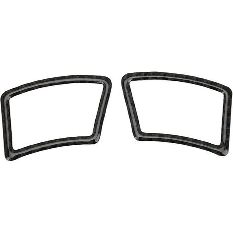 2 baguettes de finition pour grilles d'aération de tableau de bord en fibre de carbone souple, compatibles avec les BMW Série 5 E60/E61 (2004–2010)