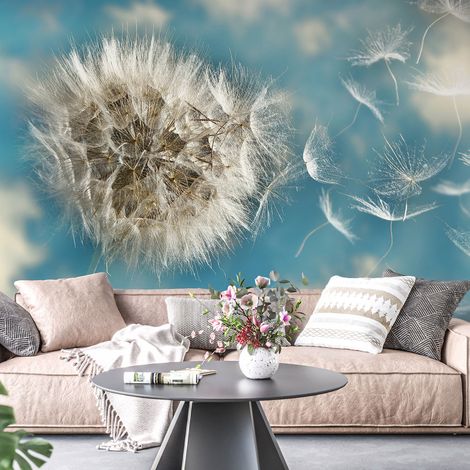 Papier peint panoramique - Pissenlit Effet 3D - 130 cm x 86 cm (1/4)