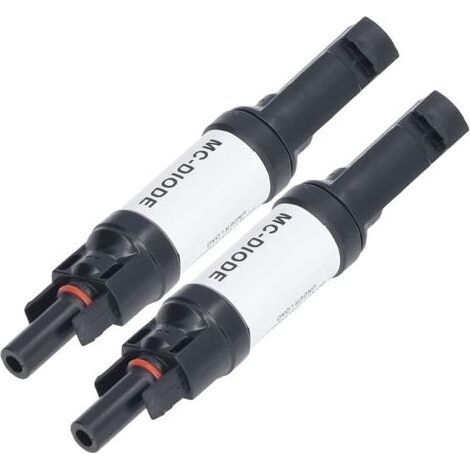 Lot de 2 Pièces de Connecteur PV Solaire 1000 V connecteur MC4,Diode Anti-retour Intégrée IP68 étanche pour Connexion Panneau Solaire(20A) (1/4)