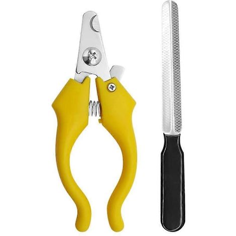 Ensemble de coupe-griffes pour animaux avec lime à ongles, outil de toilettage avec poignée antidérapante (1/5)