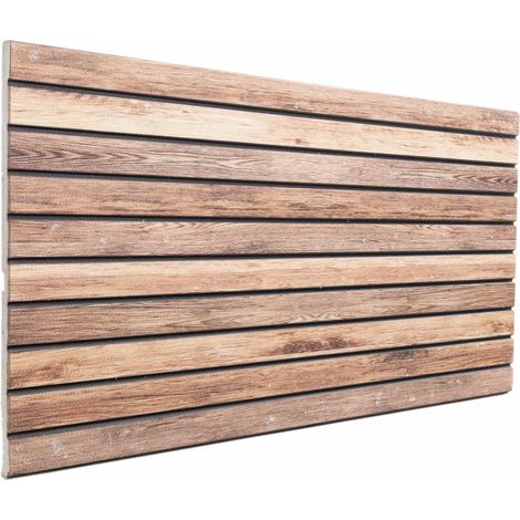 Wandpaneele 10 pcs Hellbraun 100 x 50 cm EPS-Schaum
