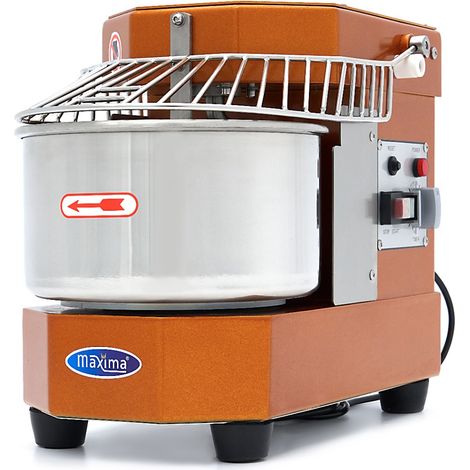 Pétrin professionnel 8L - 4.5kg de pâte - sécurité - facile à nettoyer - orange - Maxima