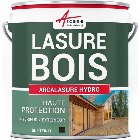Lasure bois extérieur / intérieur - 5 L Ébène - ARCANE INDUSTRIES (1/5)