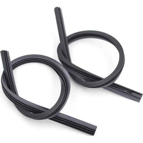 2 pcs racine d'essuie-glace en caoutchouc bandes de caoutchouc, désossé essuie-glace lames, cutable bandes de caoutchouc, universel essuie-glace lame supplément, accessoires de nettoyage de vo (1/5)